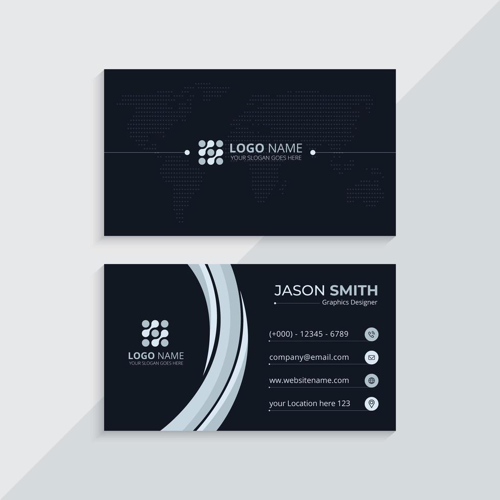 Elegant Corporate Business Card Template vector
