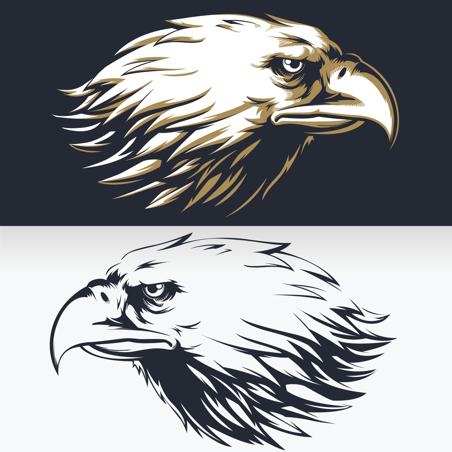 Silhouette Eagle Head Sideview Stencil Drawing Isolated Vector Clipart Vector Art At Vecteezy Silhouette Eagle Head Sideview Stencil Drawing Isolated Vector Clipart Vector Art At Vecteezy
