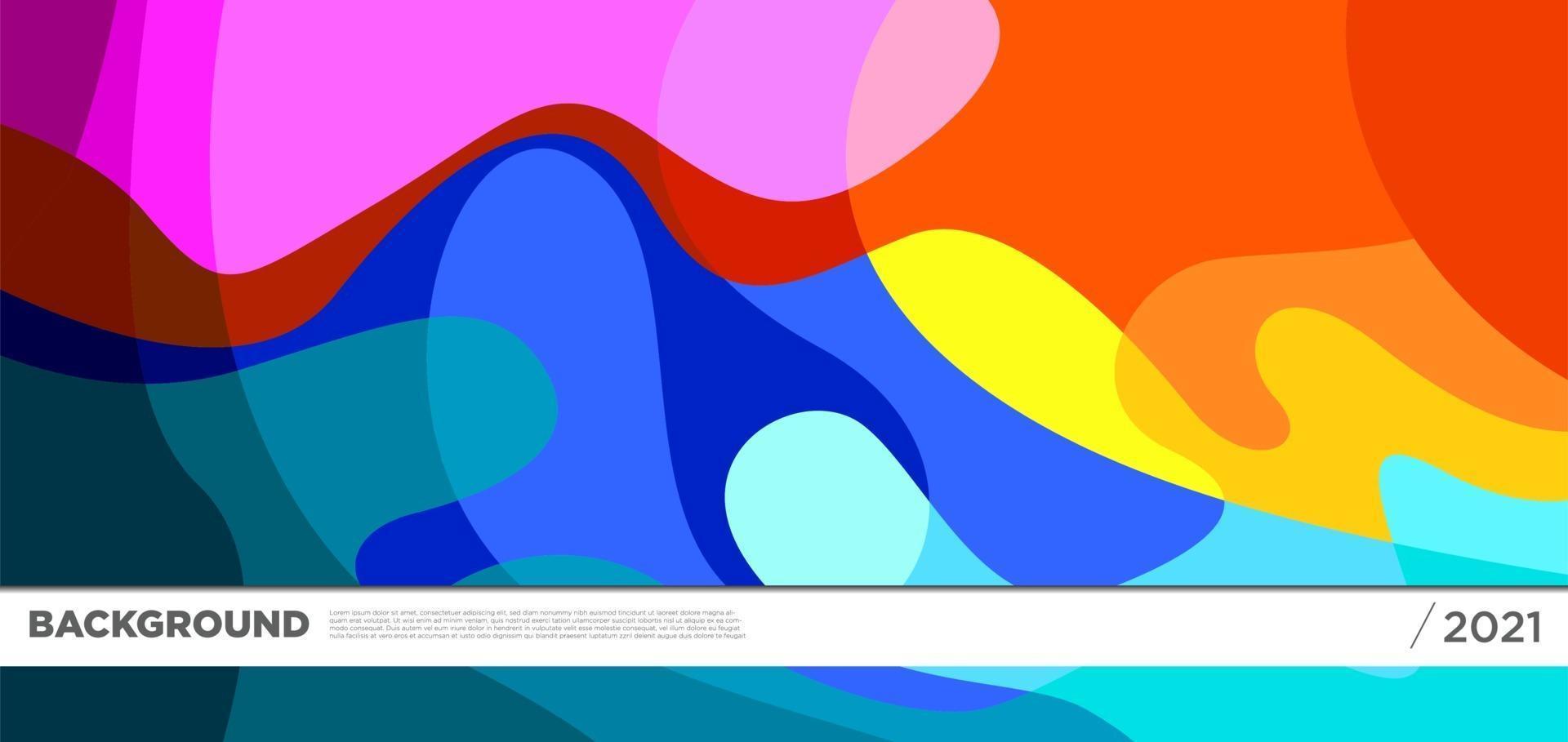 Vector colorful liquid abstract background pattern