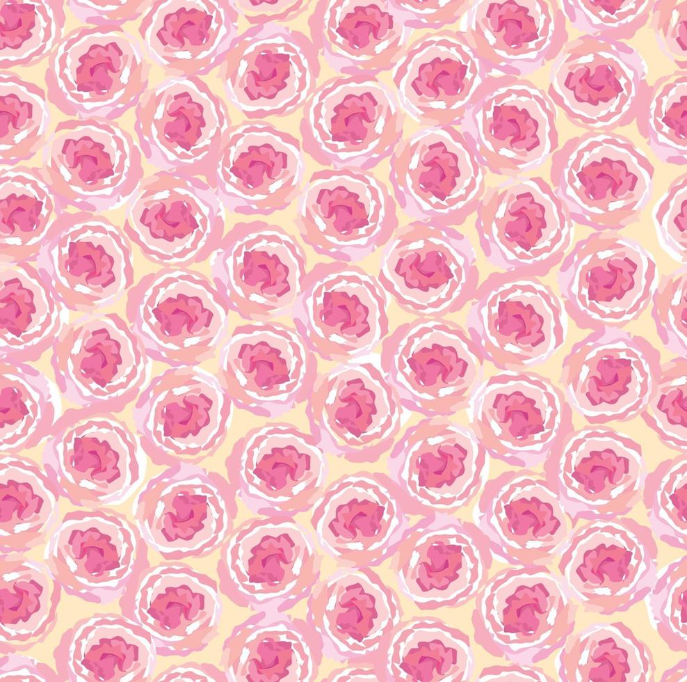 patrón ornamental floral sin fisuras. flor suave flor de peonía textura. Fondo de flor de jardín florecer abstracto vector