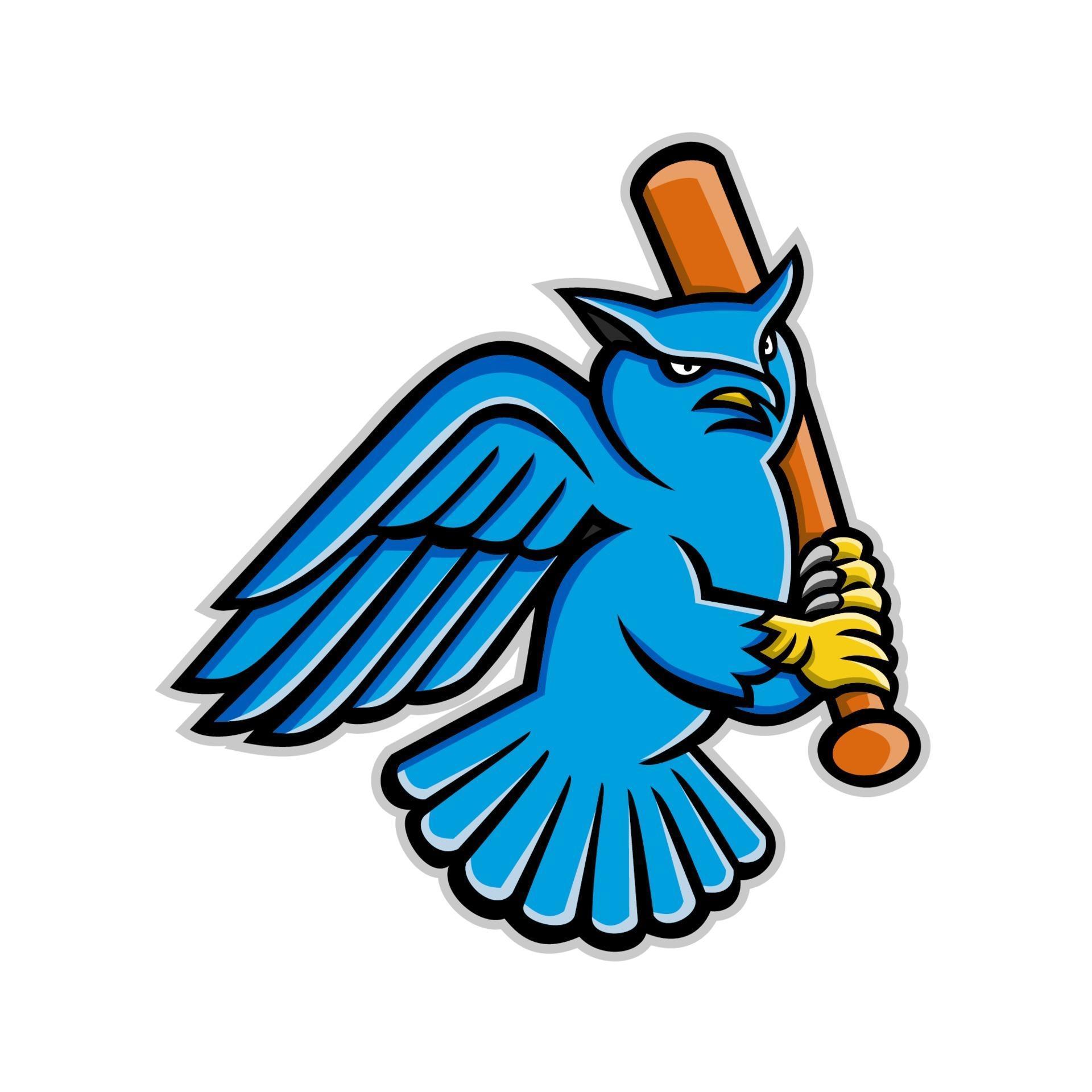 horned owl baseball player batting mascot 2276517 Vector Art at Vecteezy