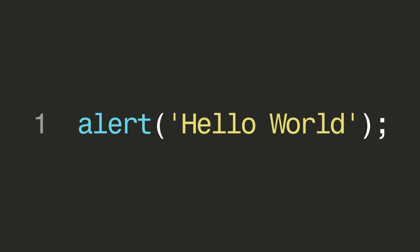 Hello, World. The first thing that beginner programmers write