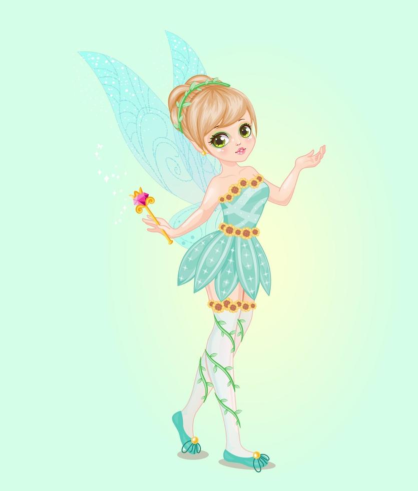 cute little fairy vector