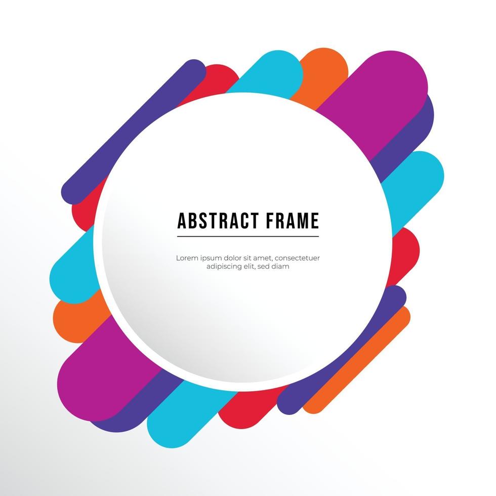 colorful frame vector background