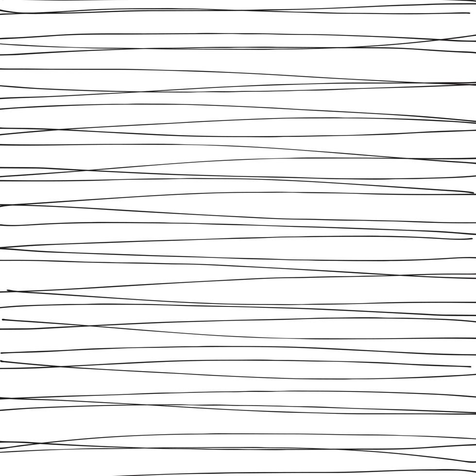 Hand drawn abstract pattern with hand drawn lines, strokes. Set of vector grunge brushes. wavy striped, Vector EPS 10 illustration