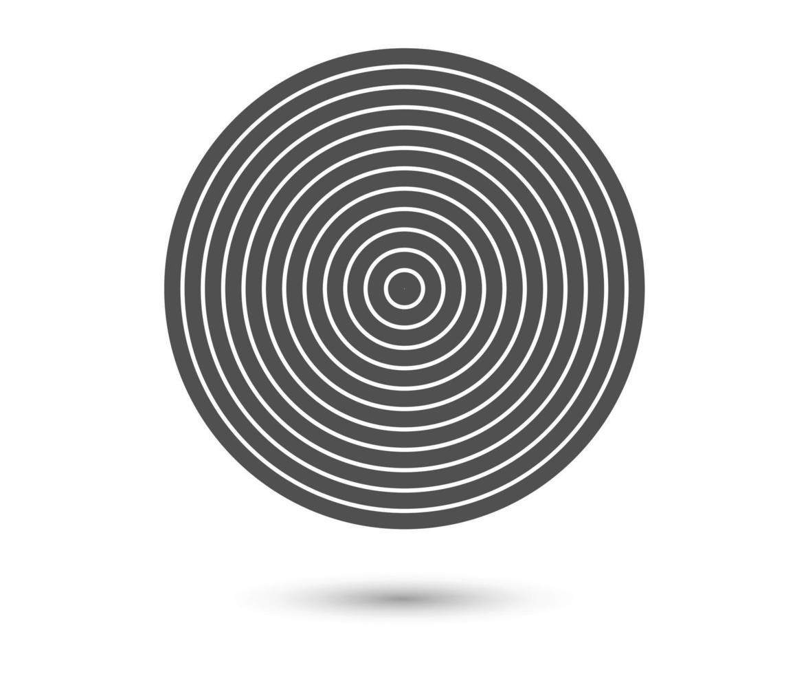 Concentric circle elements. Element for graphic web design, Template for print, textile, wrapping, decoration - vector illustration