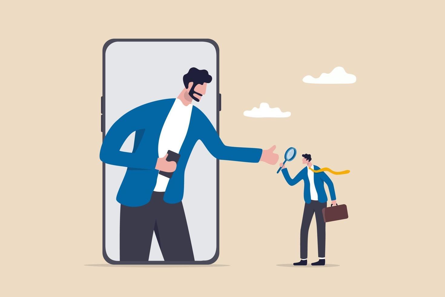 KYC, Know your customer process to identify user in online banking, cryptocurrency trading or cyber transaction concept vector