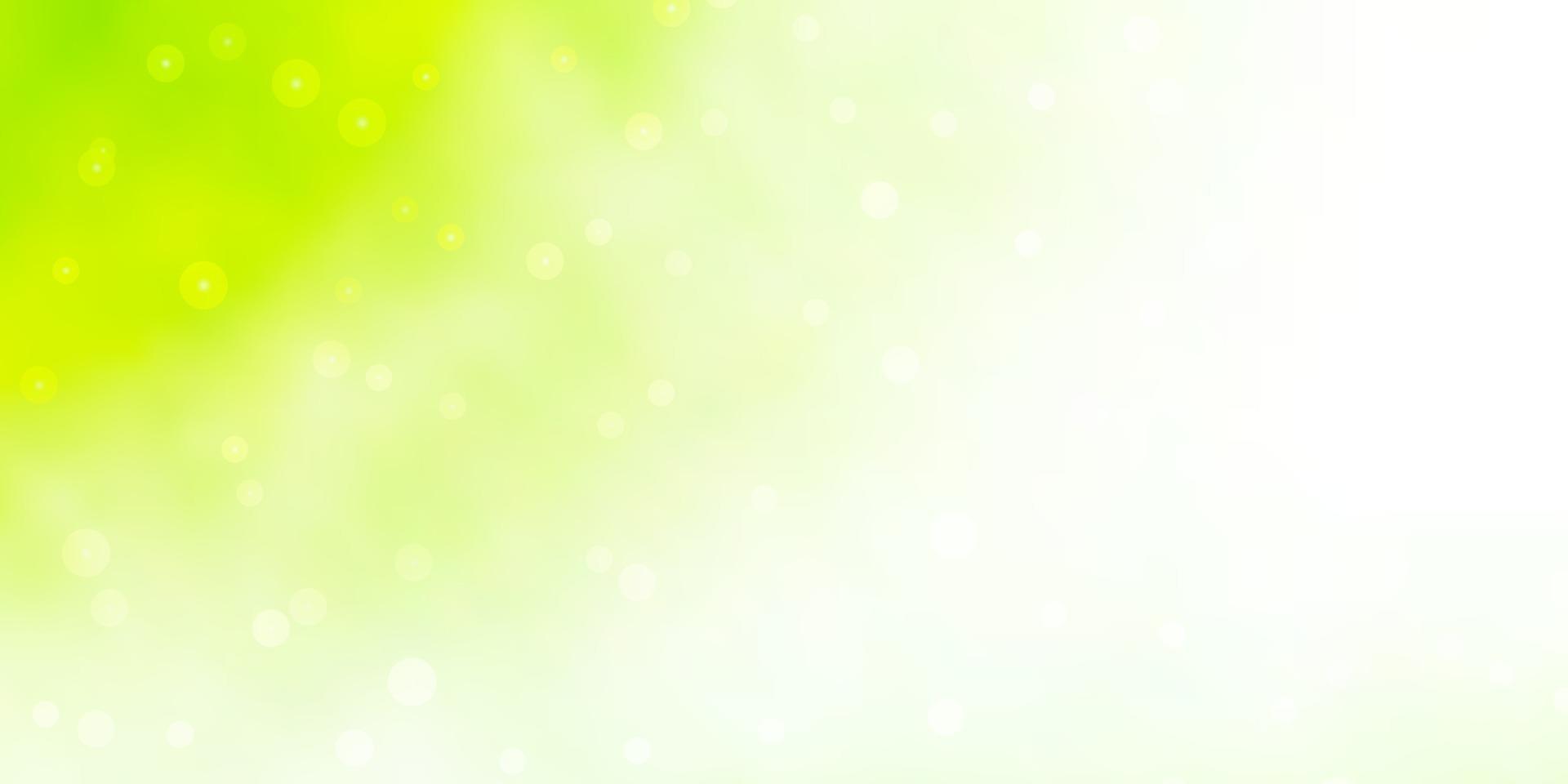 Light Green, Yellow vector texture with beautiful stars.