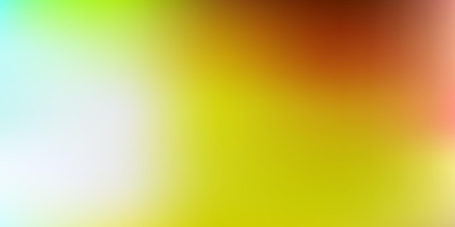 Light green, yellow vector abstract blur drawing.
