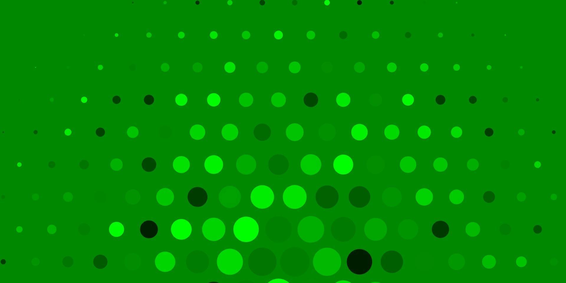 Light Green, Yellow vector background with bubbles.
