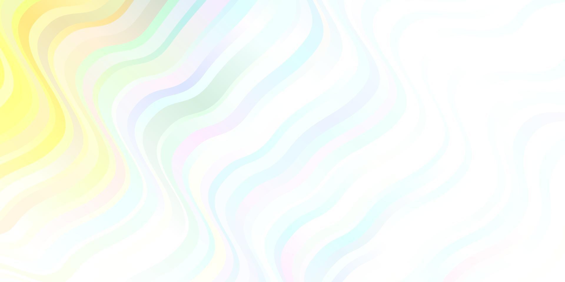 Light Multicolor vector pattern with curves.