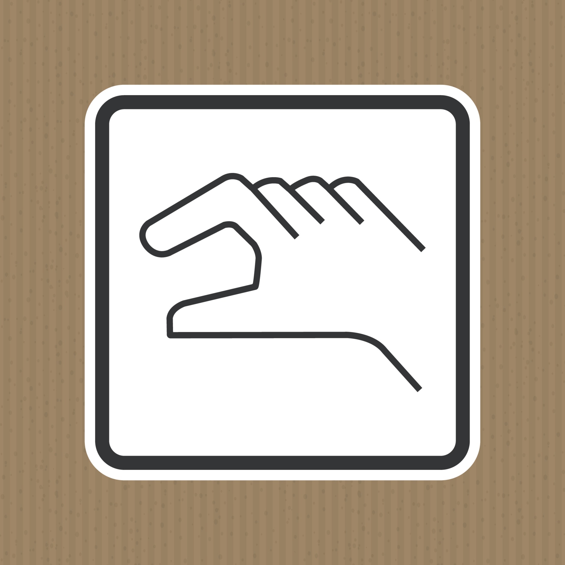 Manual Control Symbol Sign Isolate On White Background,Vector