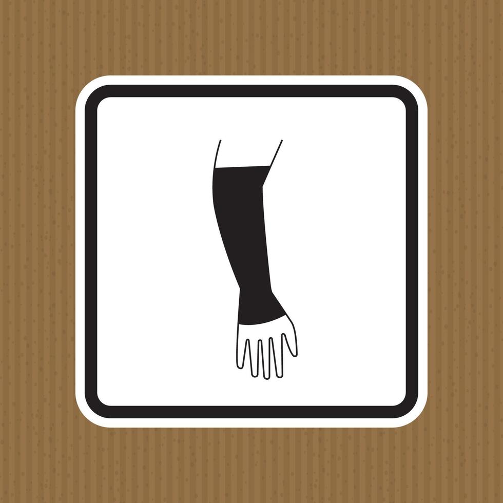 Icono de ppe, símbolo de mano de aparejos de ropa aislar sobre fondo blanco, ilustración vectorial eps.10 vector