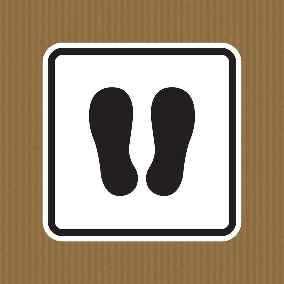 Do Not Walk Or Stand Here Symbol Sign Isolate on White Background,Vector Illustration vector