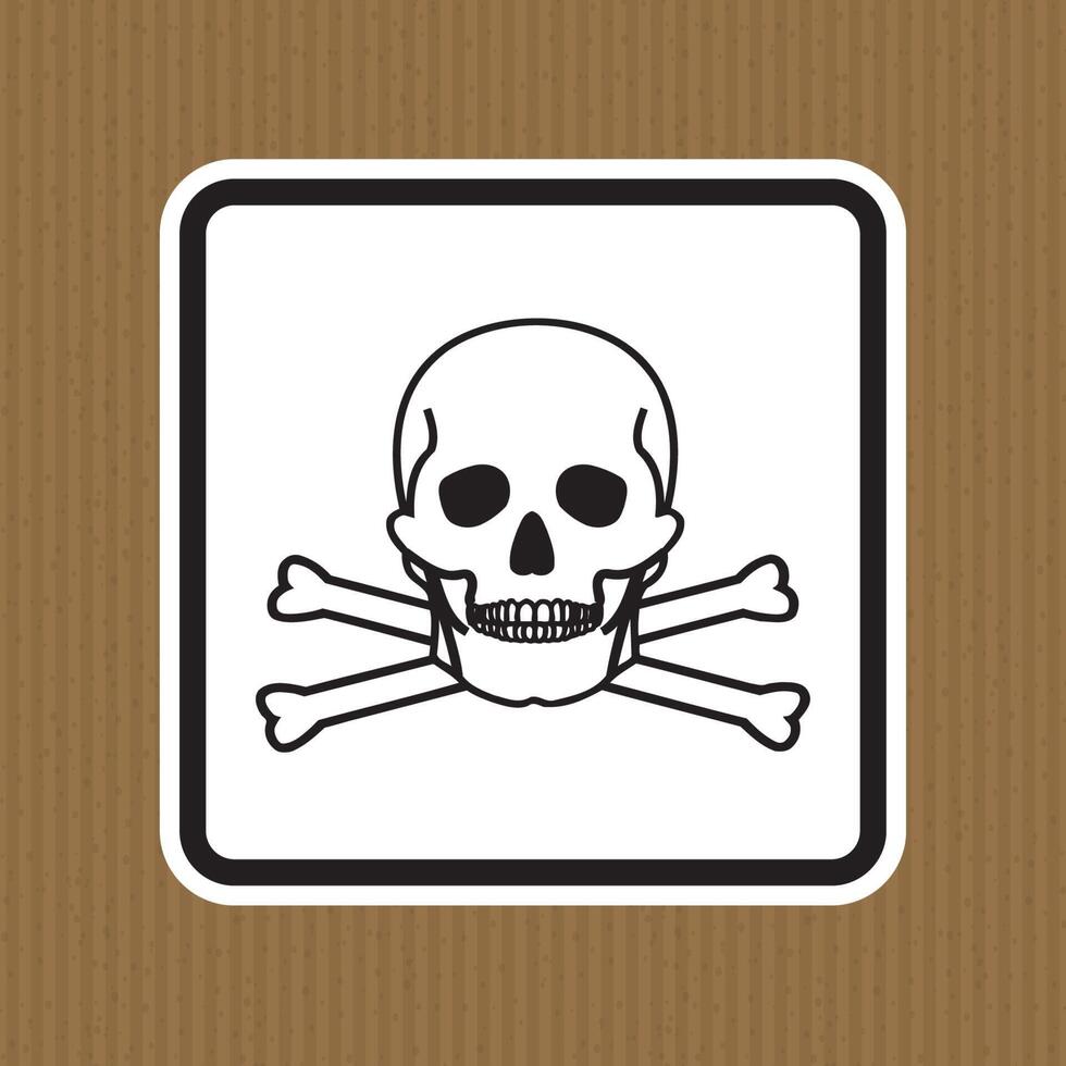 Toxic Material Symbol Sign Isolate On White Background,Vector Illustration EPS.10 vector