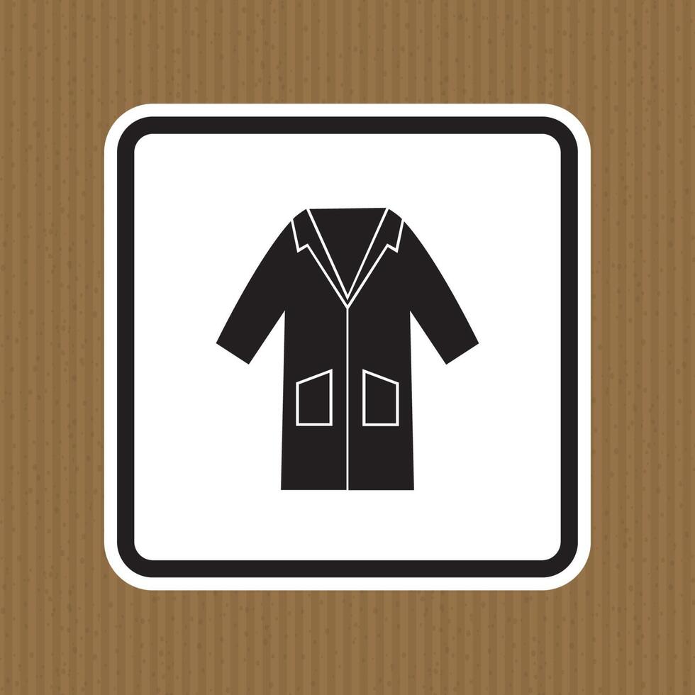 PPE Icon.Wear Smock Symbol Sign Isolate On White Background,Vector Illustration EPS.10 vector