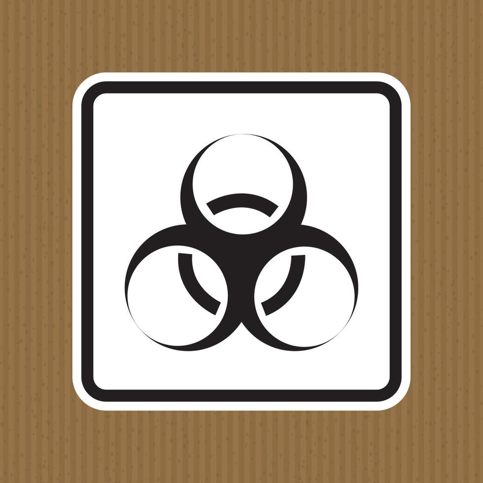 Beware Biological Hazard Symbol Isolate On White Background,Vector Illustration EPS.10 vector