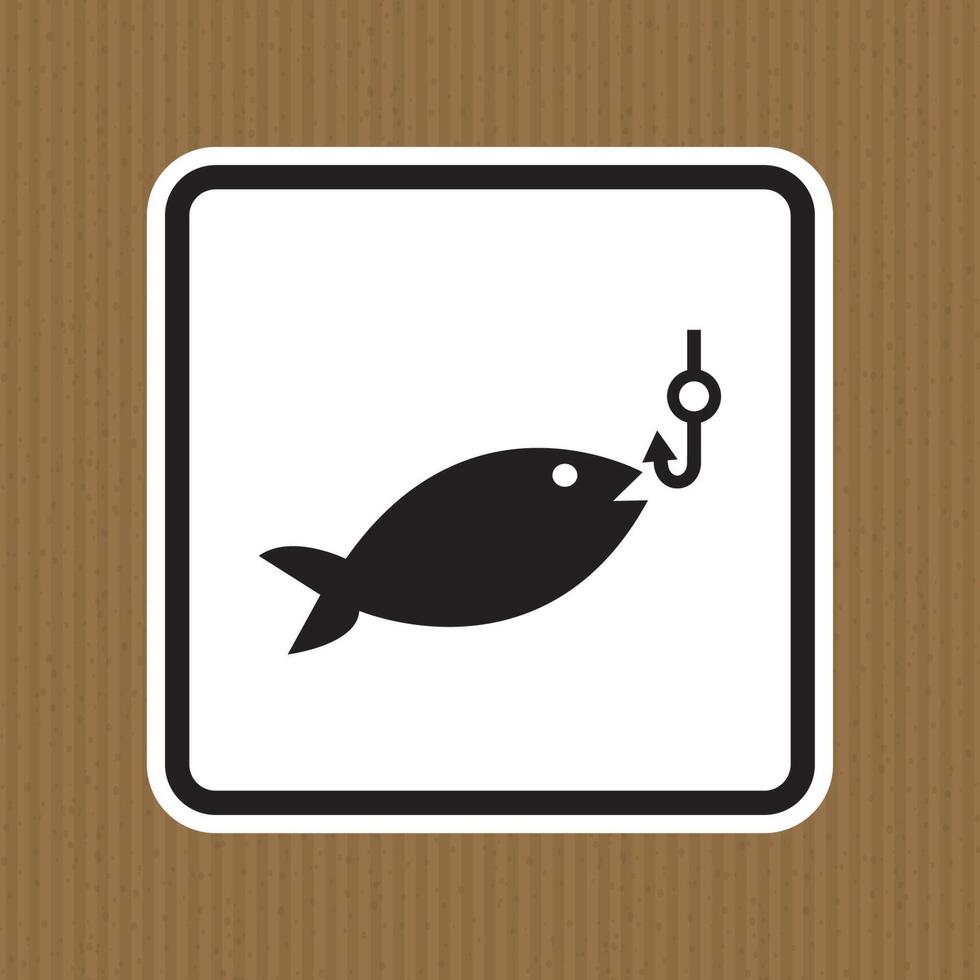 No Fishing Symbol Sign Isolate On White Background,Vector Illustration EPS.10 vector