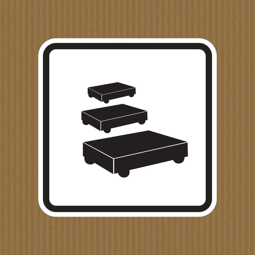 PPE Icon.Paint Trolley Parking Symbol Sign Isolate On White Background,Vector Illustration EPS.10 vector