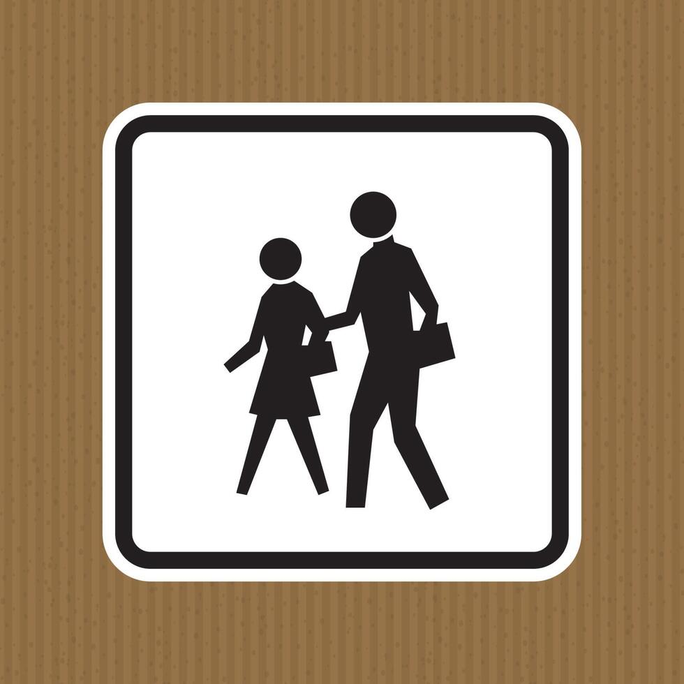 School Zone Symbol Sign Isolate on White Background,Vector Illustration vector