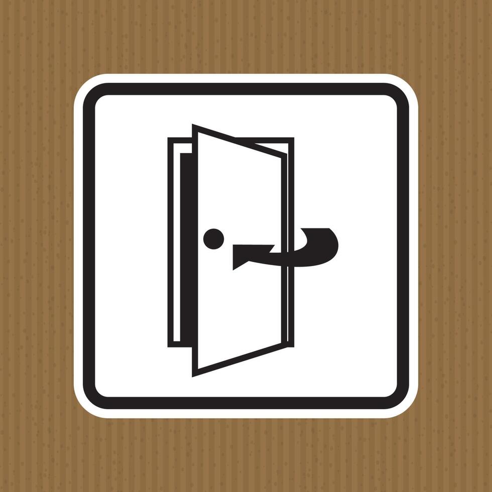 Mantenga la puerta cerrada símbolo signo aislado sobre fondo blanco, ilustración vectorial eps.10 vector