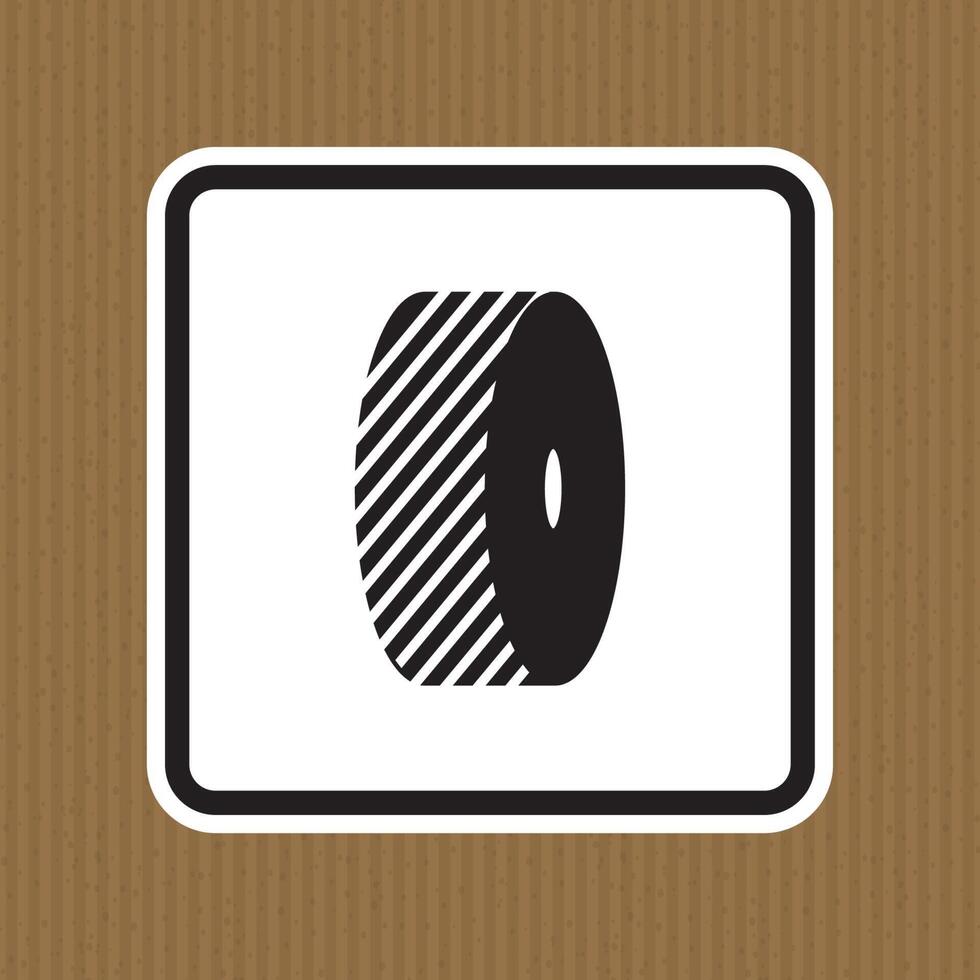 Do Not Change Grinding Wheels Symbol Sign Isolate on White Background,Vector Illustration vector