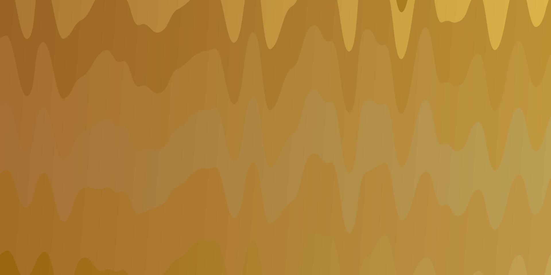 Light Orange vector background with bent lines.