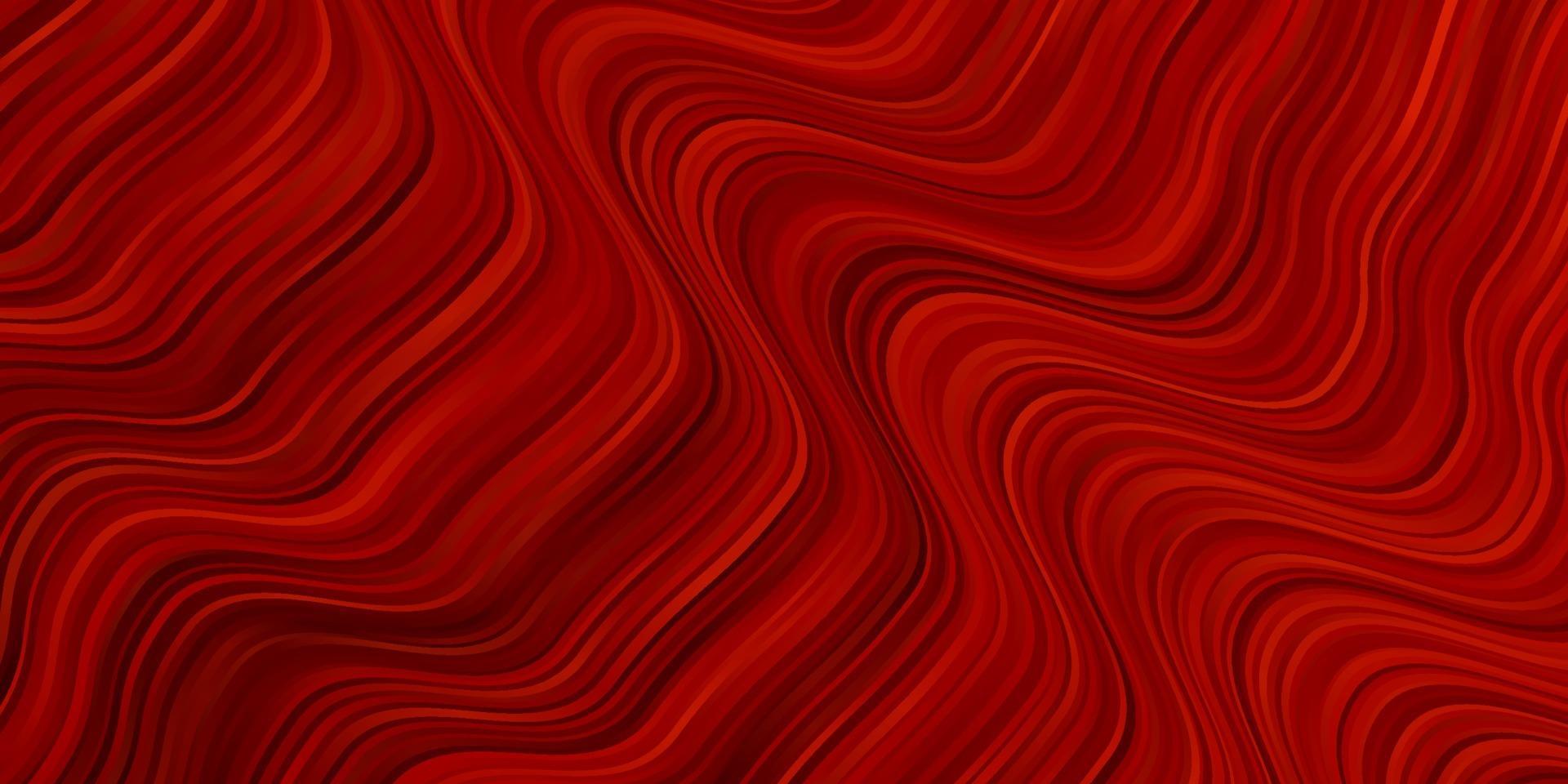 Light Orange vector template with curved lines.