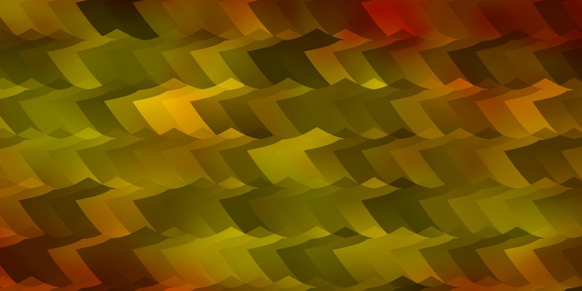Light Orange vector background with set of hexagons.