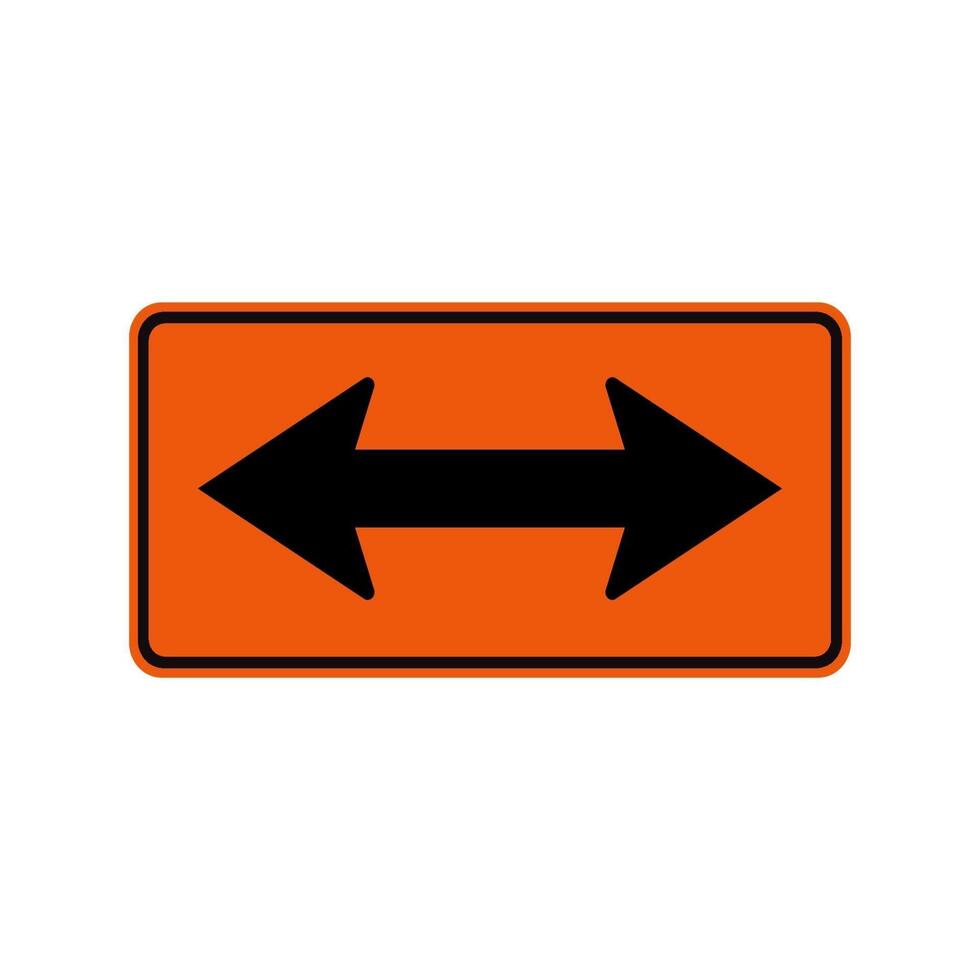 Go Left Or Right By the Arrows Symbol Sign Isolate on White Background,Vector Illustration vector