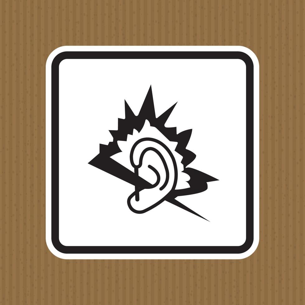 Signo de símbolo de ruido aislado sobre fondo blanco, ilustración vectorial vector