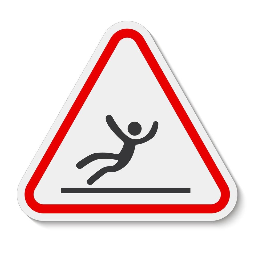 Beware Slippery Surface Symbol Isolate On White Background,Vector Illustration EPS.10 vector