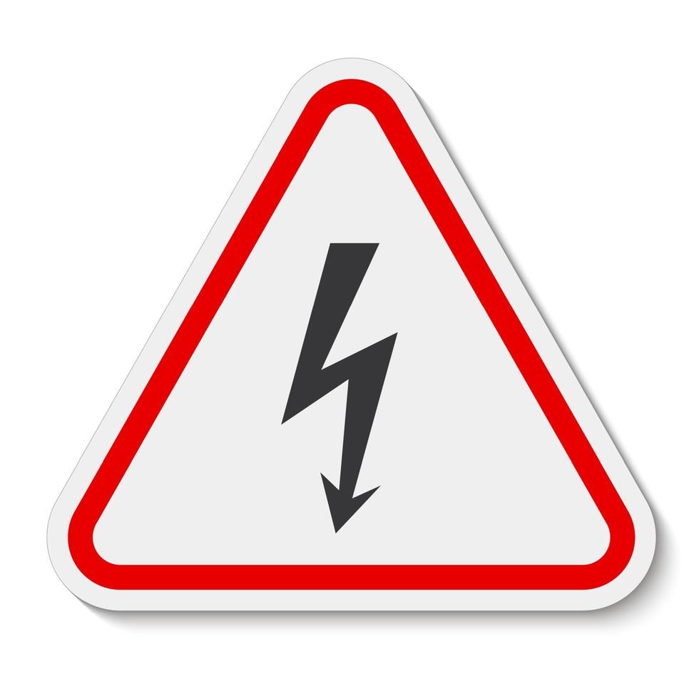 Danger High Voltage Symbol Sign Isolate On White Background,Vector Illustration vector