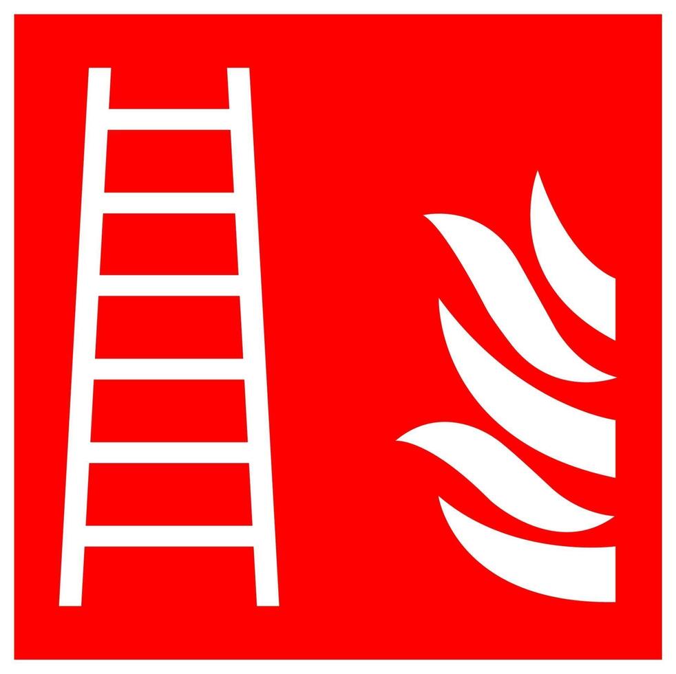 Fire Ladder Symbol Sign Isolate On White Background,Vector Illustration EPS.10 vector
