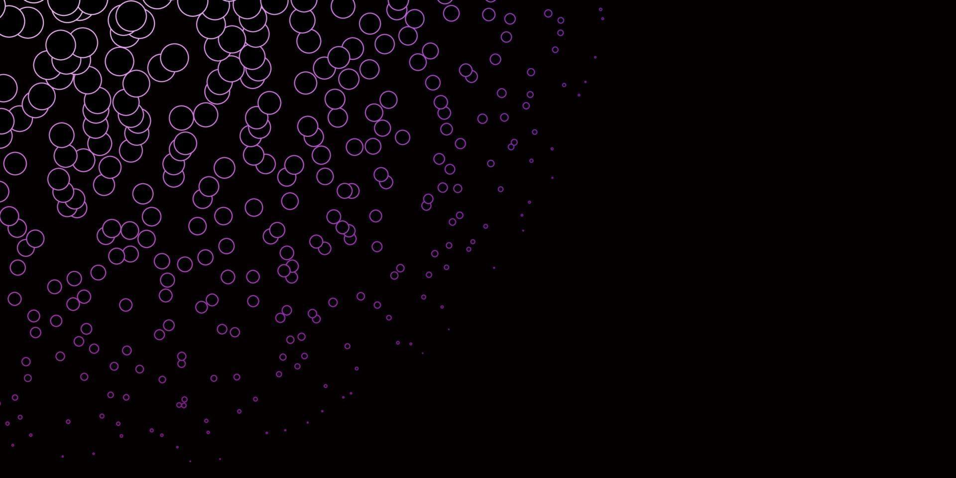 Dark Pink vector template with circles.