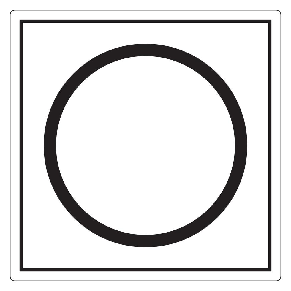 señal de símbolo de apagado, ilustración vectorial, aislar en la etiqueta de fondo blanco. Eps10 vector