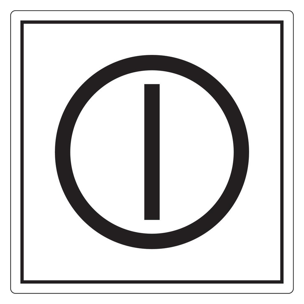 On Off Push-Button Symbol Sign, Vector Illustration, Isolate On White Background Label. EPS10