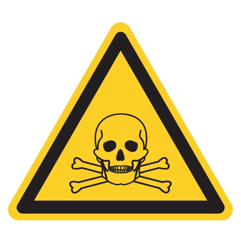 Toxic Material Symbol Sign, Vector Illustration, Isolate On White Background Label .EPS10