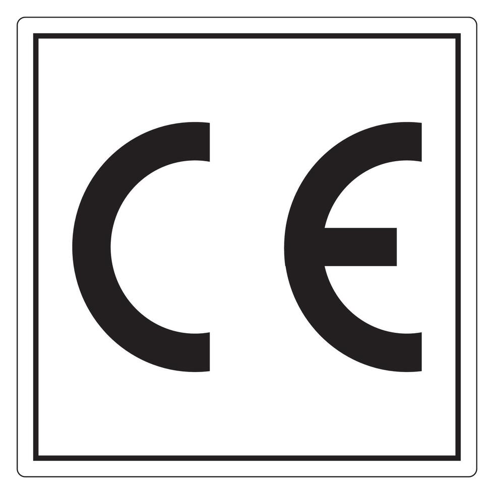 CE Mark Symbol Sign, Vector Illustration, Isolate On White Background Label .EPS10
