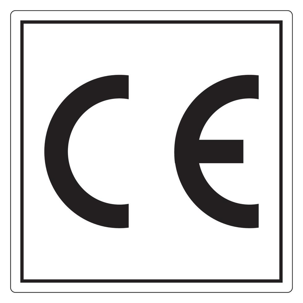 CE Mark Symbol Sign, Vector Illustration, Isolate On White Background Label .EPS10