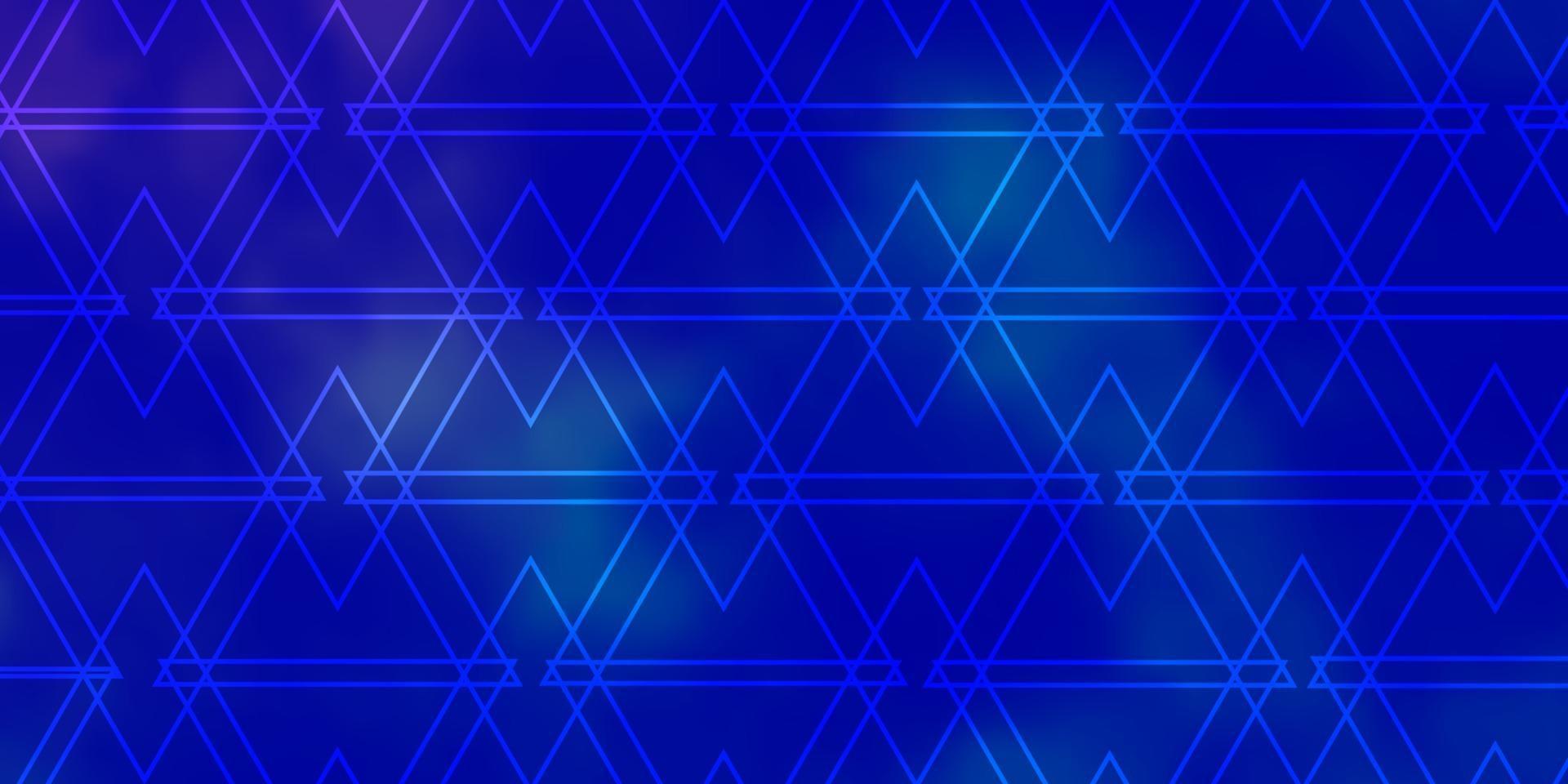 Light Pink, Blue vector template with crystals, triangles.