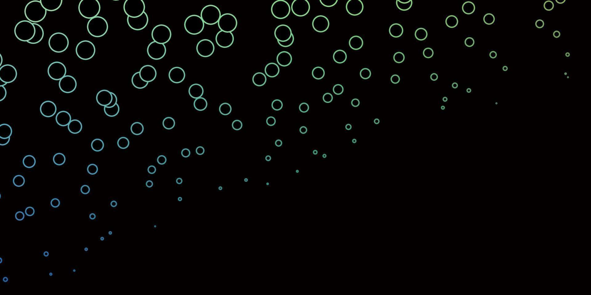 Dark Blue, Green vector template with circles.