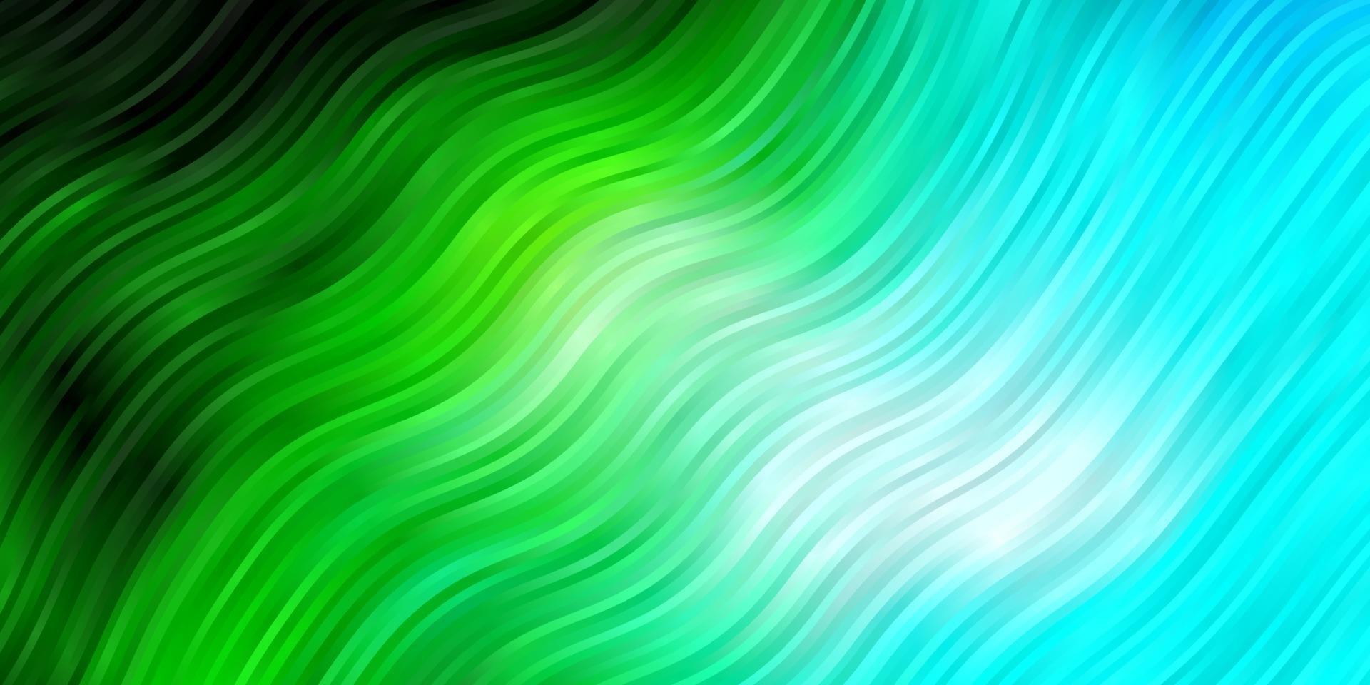 Fondo de vector azul claro, verde con arcos.