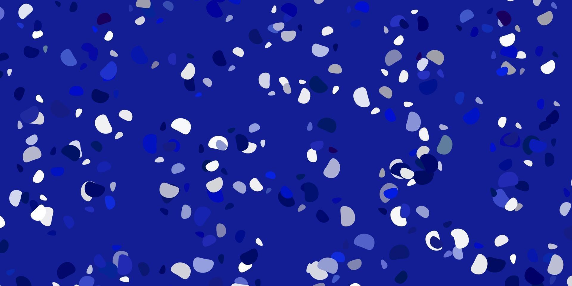 Light blue vector texture with memphis shapes.