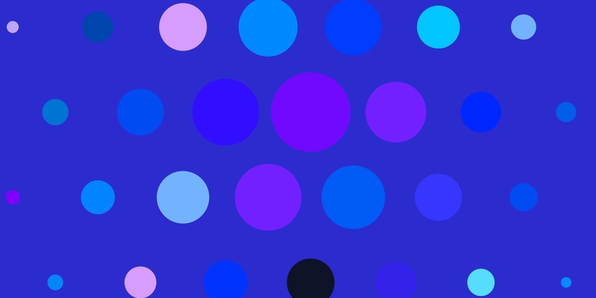 Light Pink, Blue vector pattern with spheres.