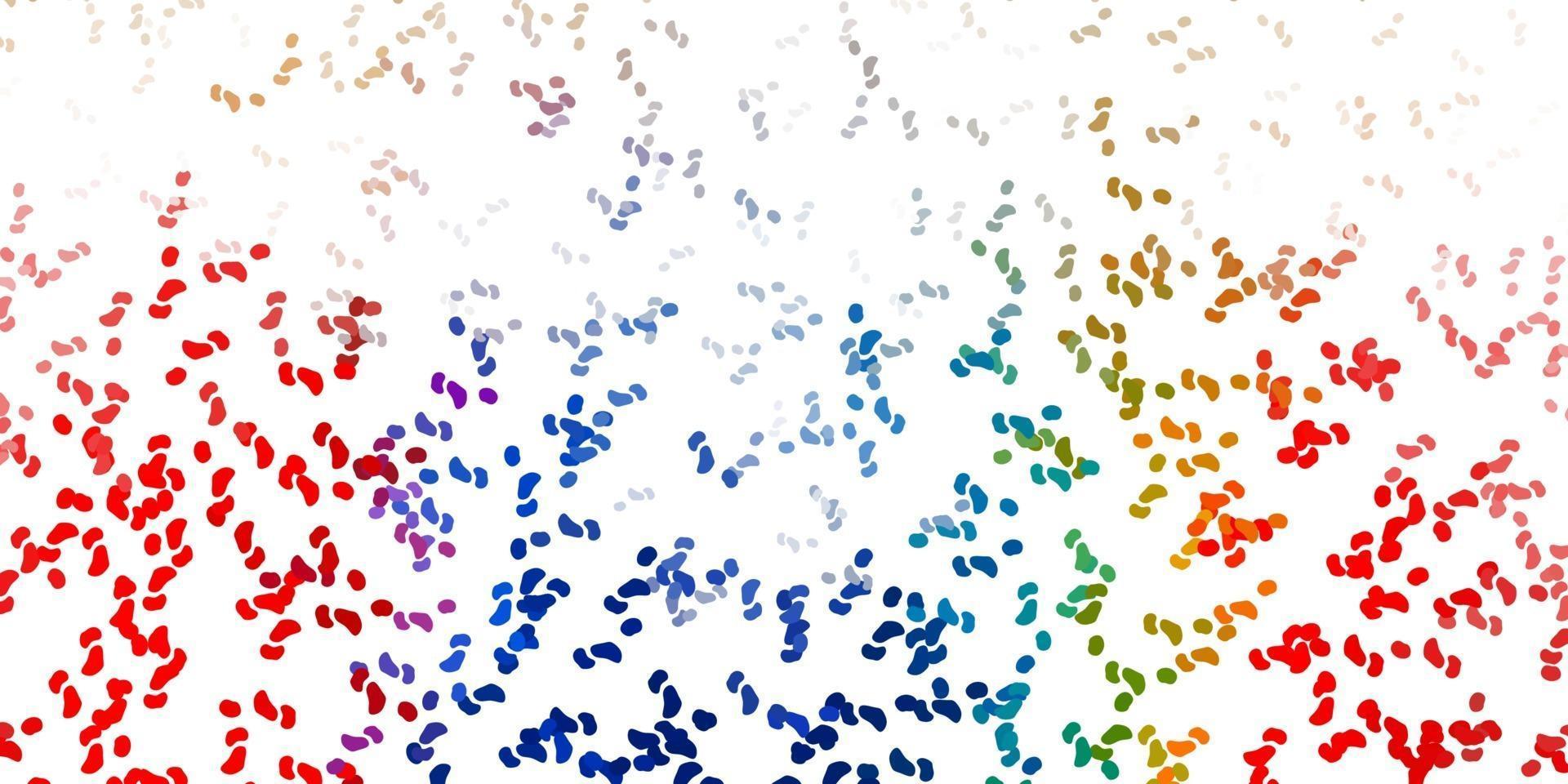 Light blue, yellow vector backdrop with chaotic shapes.