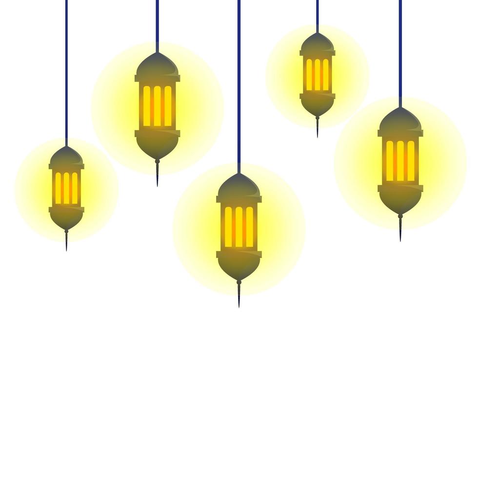 Vector illustration of lantern or lamp