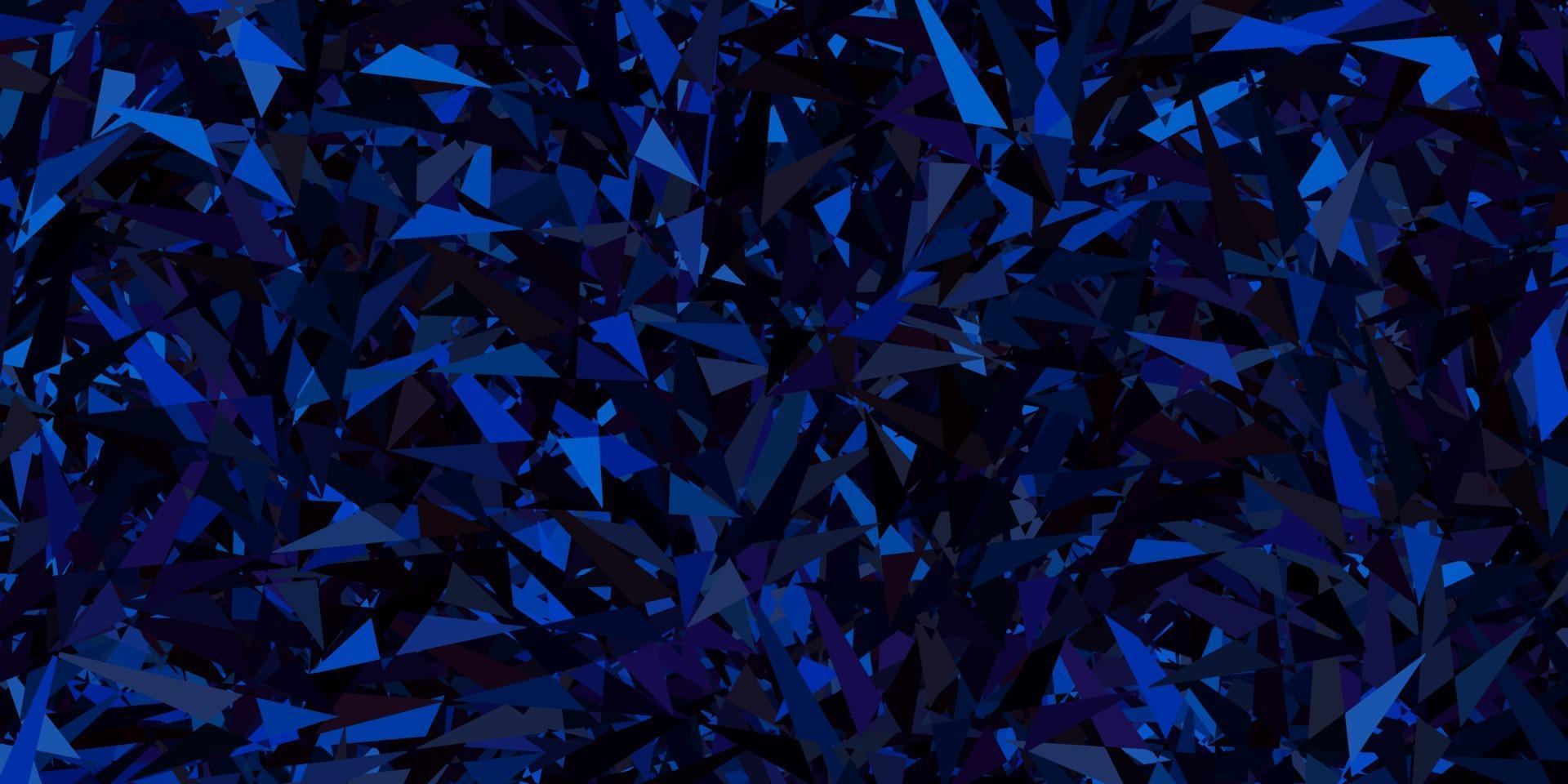 Dark Blue, Yellow vector layout with lines, triangles.