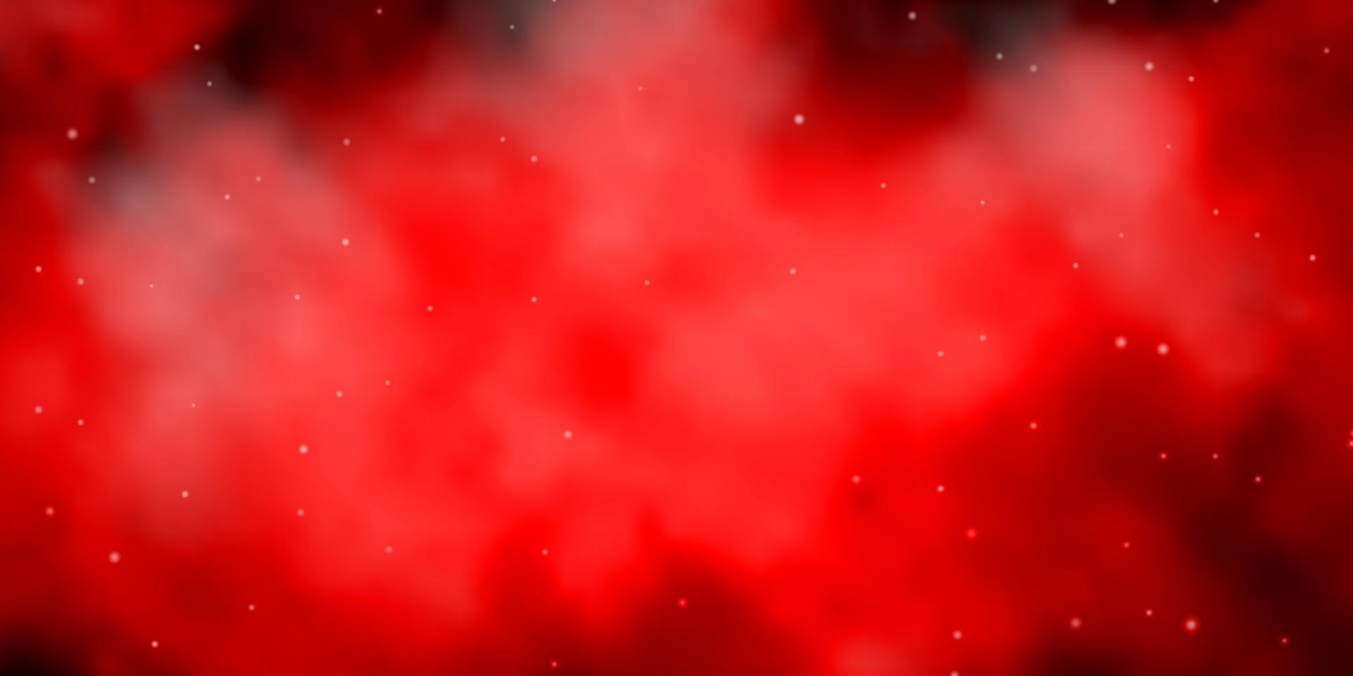 Dark Red vector pattern with abstract stars.