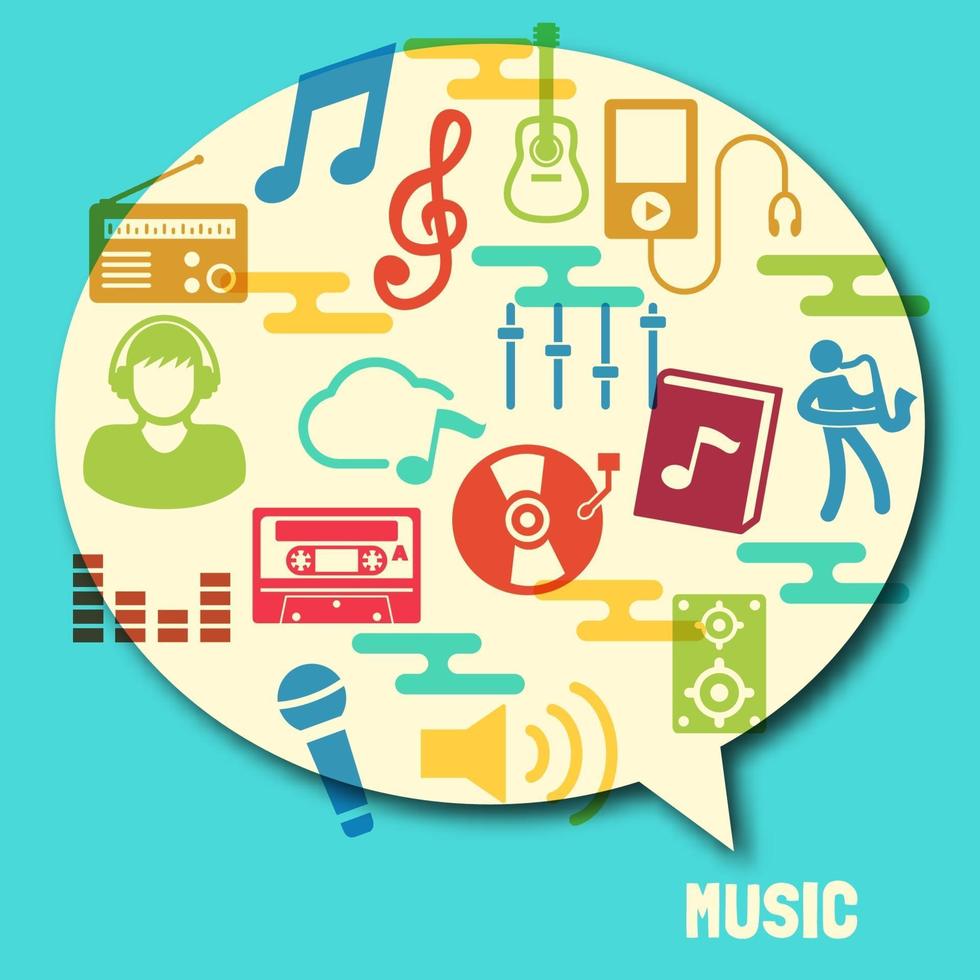 music speech bubble 2278999 Vector Art at Vecteezy